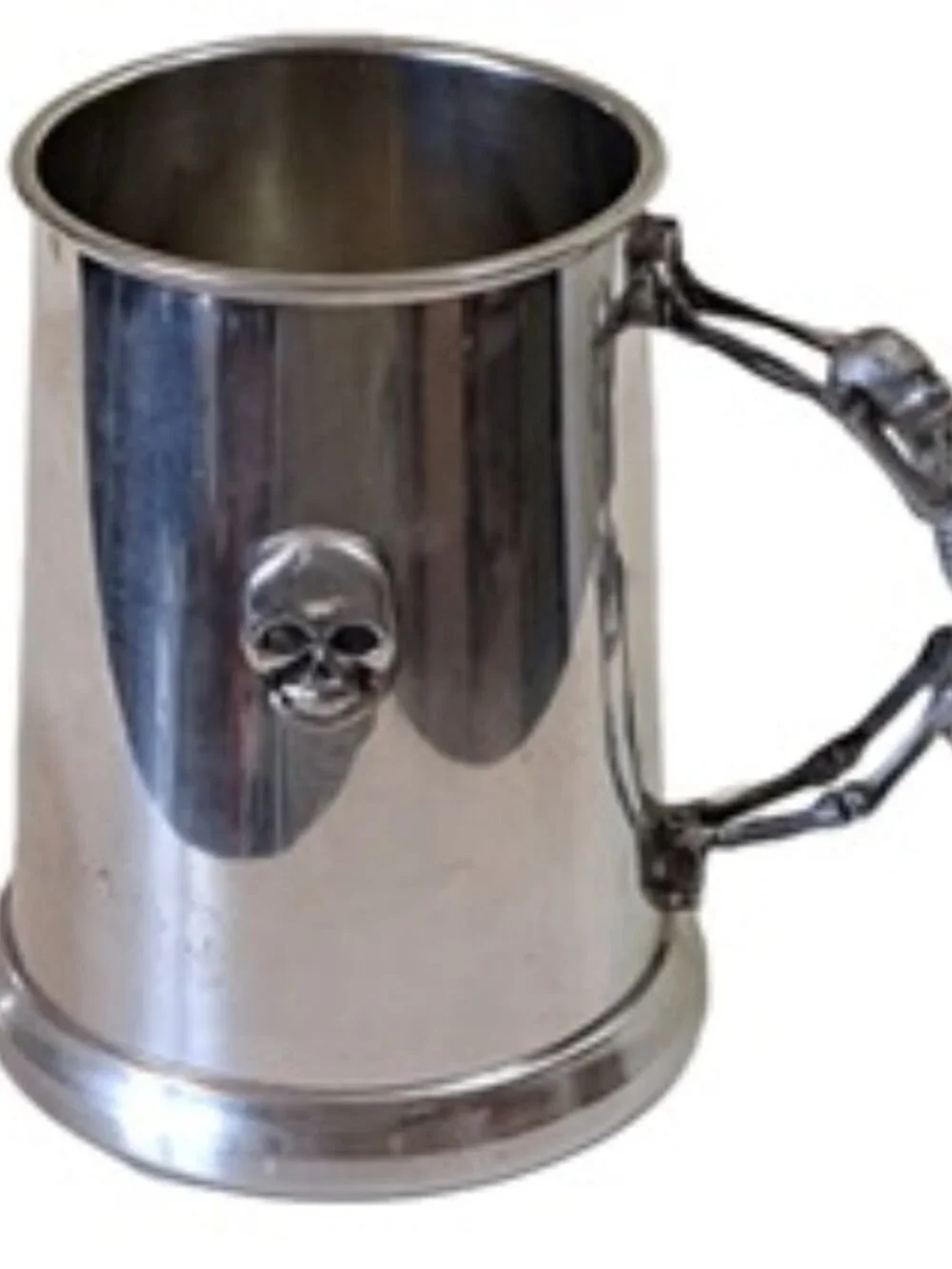 Pewter Skull Head Sheffield Beer Mug/Stein